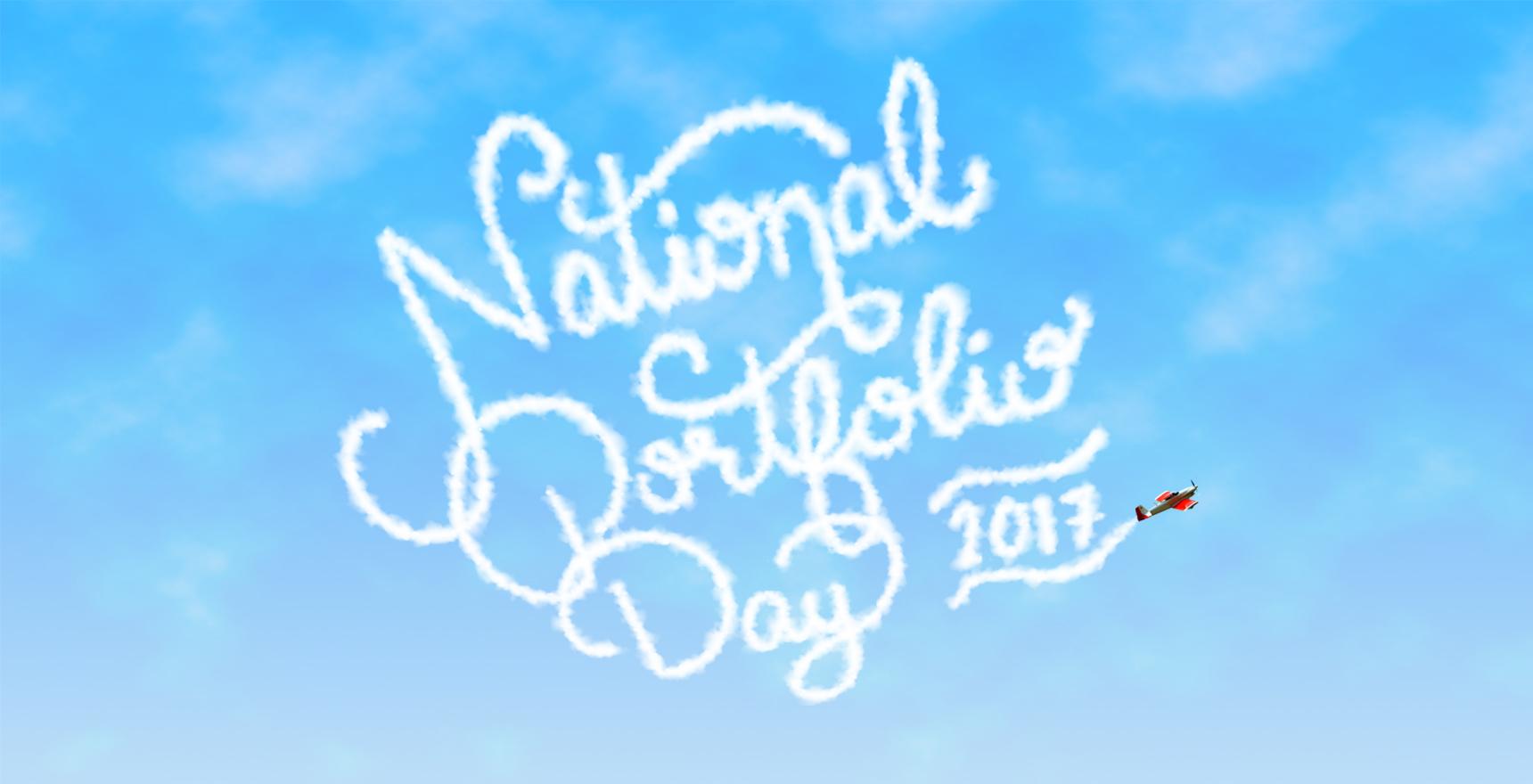 National portfolio day graphic