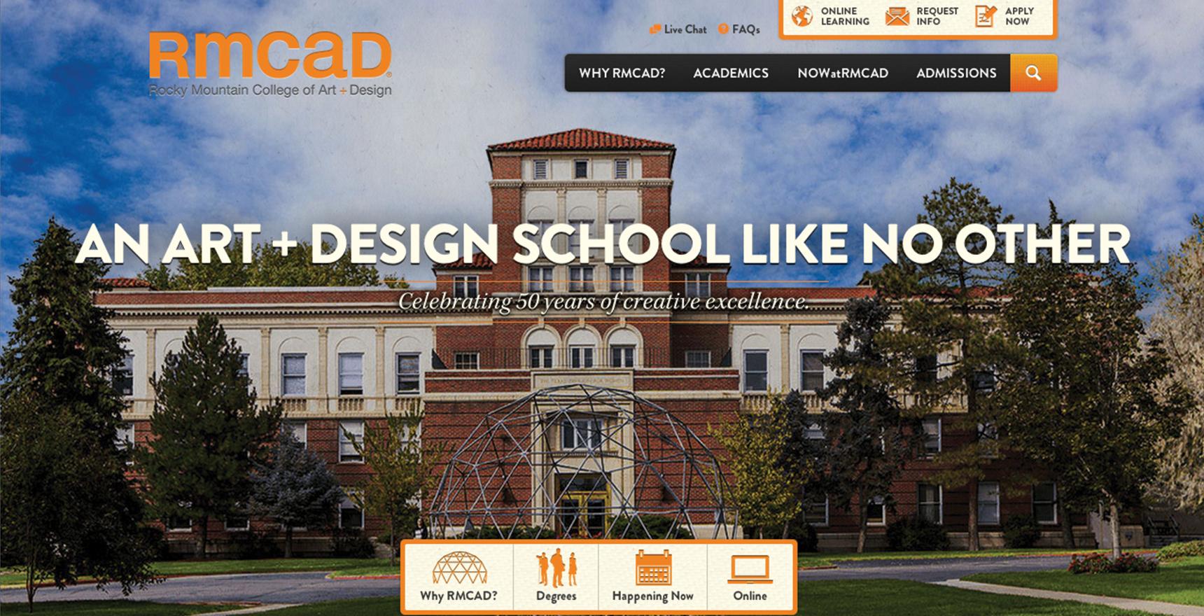 RMCAD Ranked In The 30 Best Designed U.S. College Websites