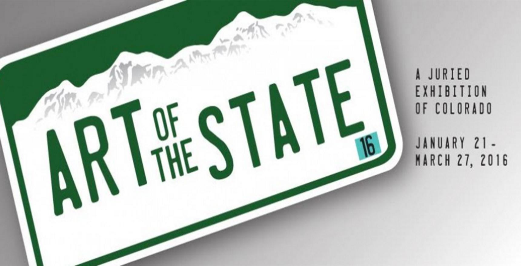 art of the state license plate graphic