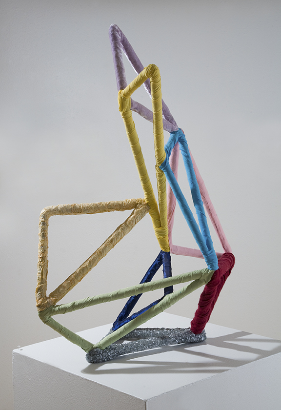 Colorful geometric sculpture