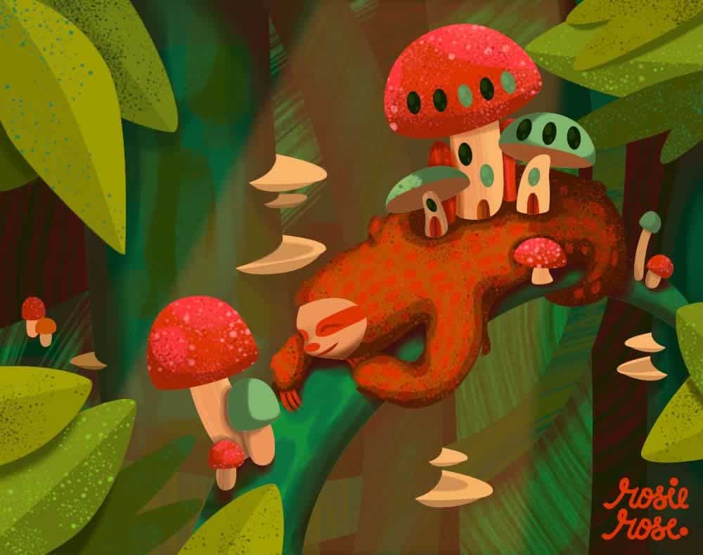 Illustration of a sloth