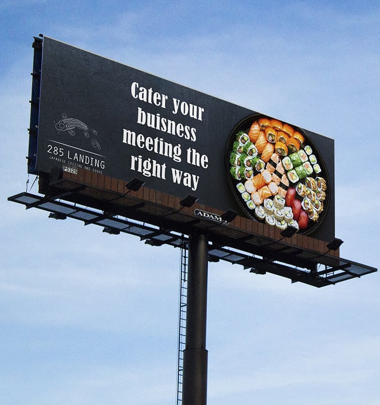 Billboard advertisement design