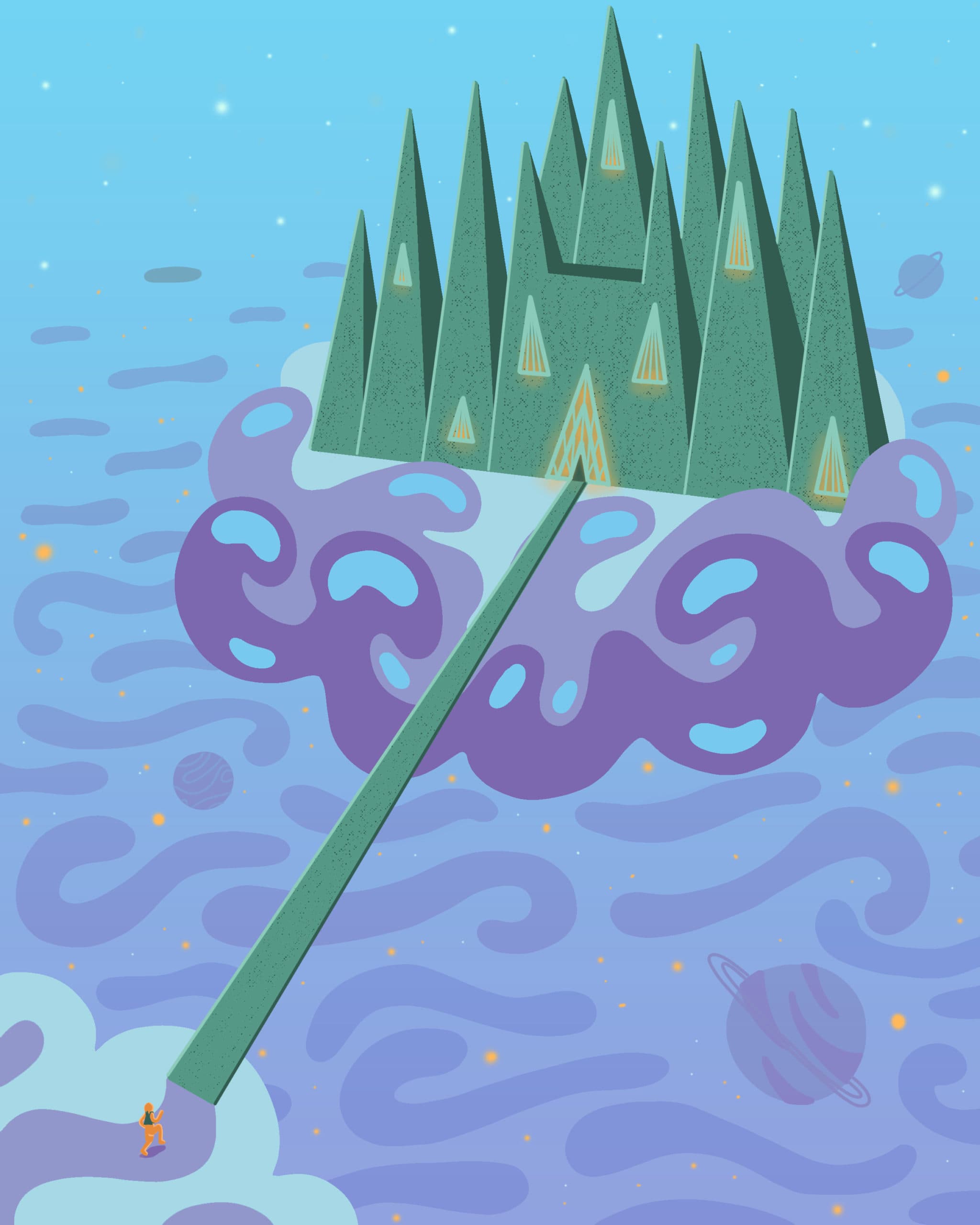 Angel Mariano art titled Castle in the Sky