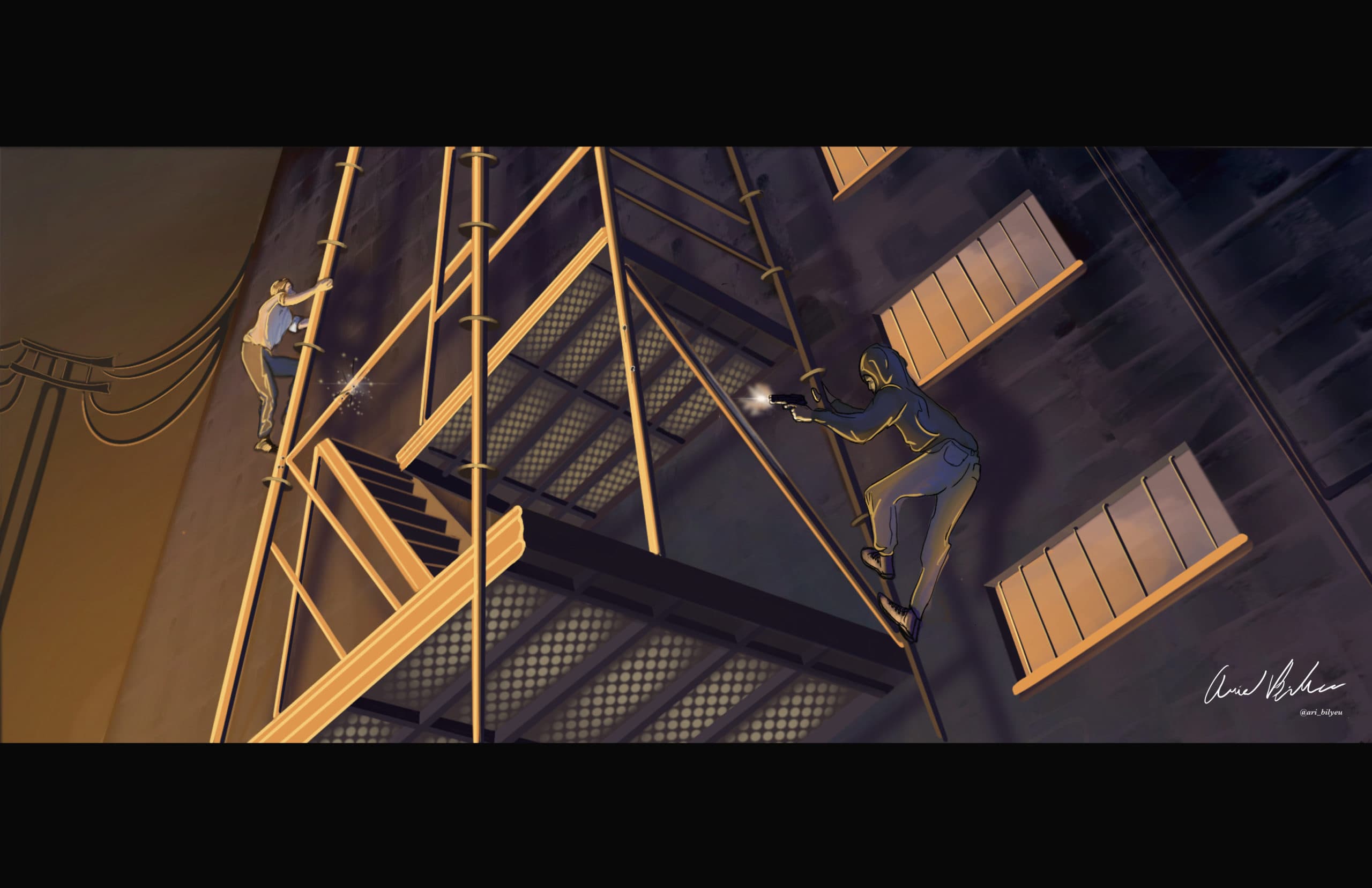 Ariel Bilyeu art titled The Chase