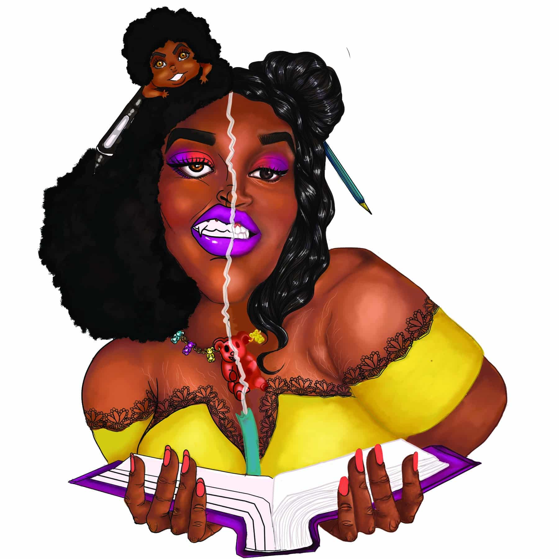 Chantil Taylor art titled Self Portrait