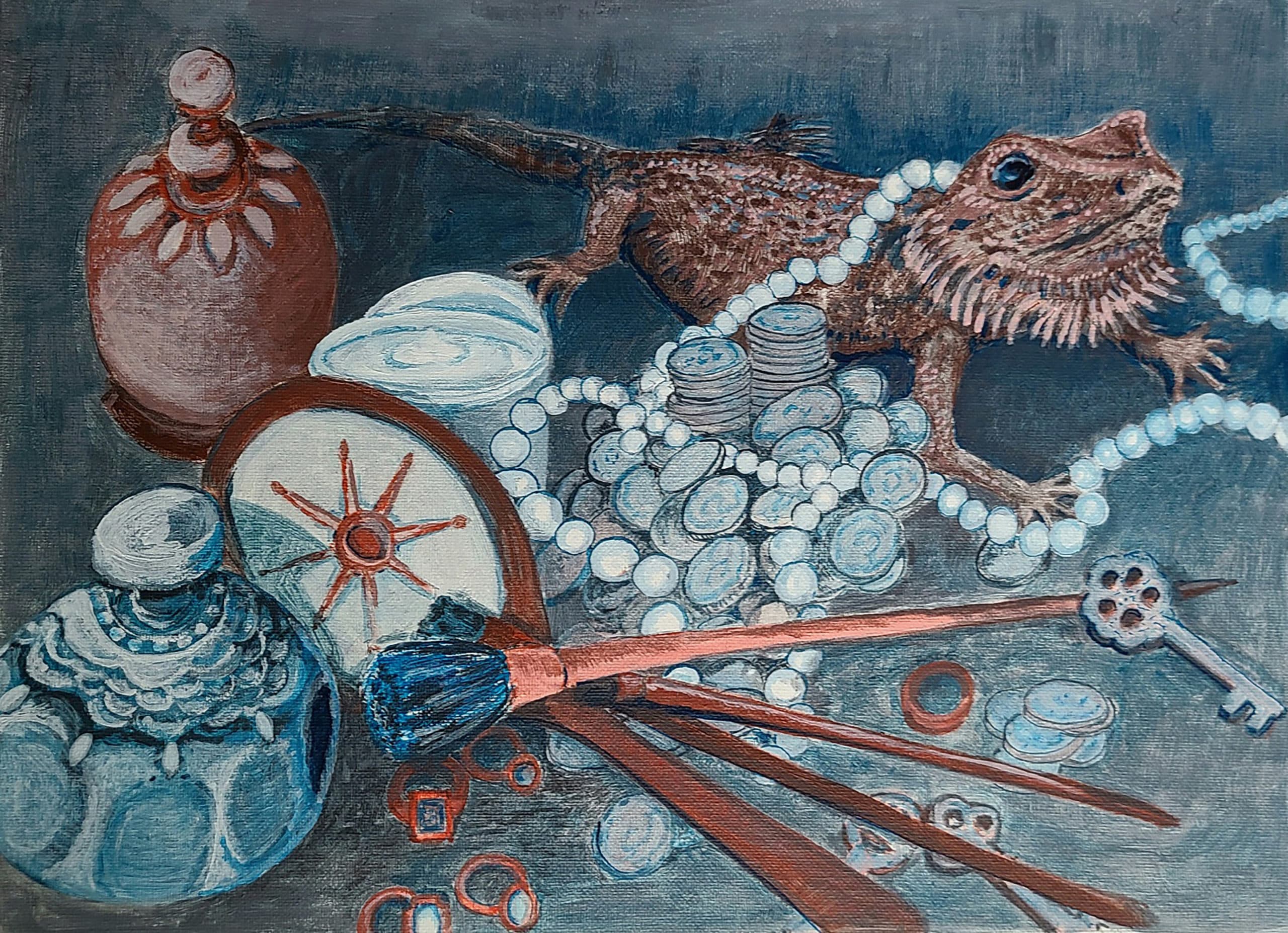 Ellen McCarthy art titled Tiny Dragon