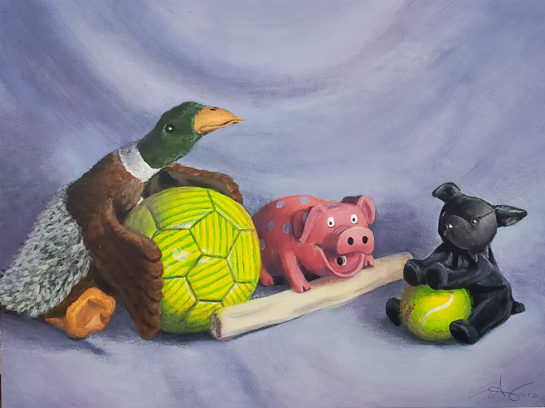 Elyse Galloway art titled Favorite Toys