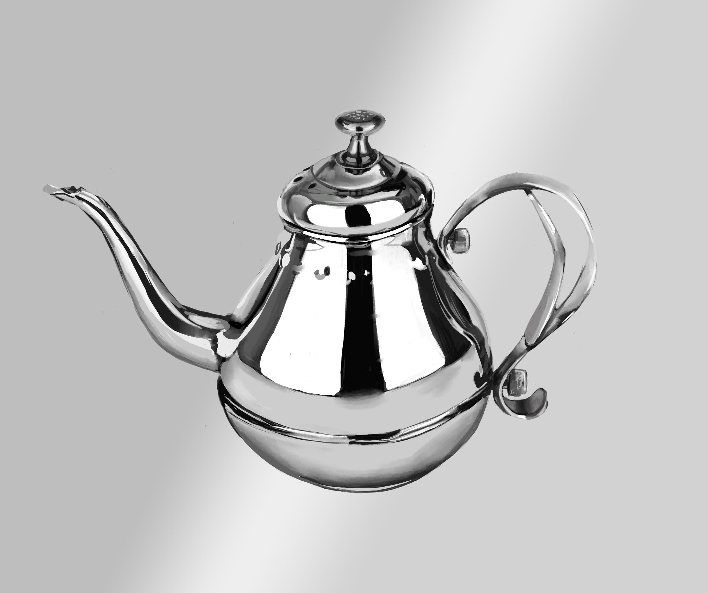 Jordan Wright art titled Meddle With The Kettle