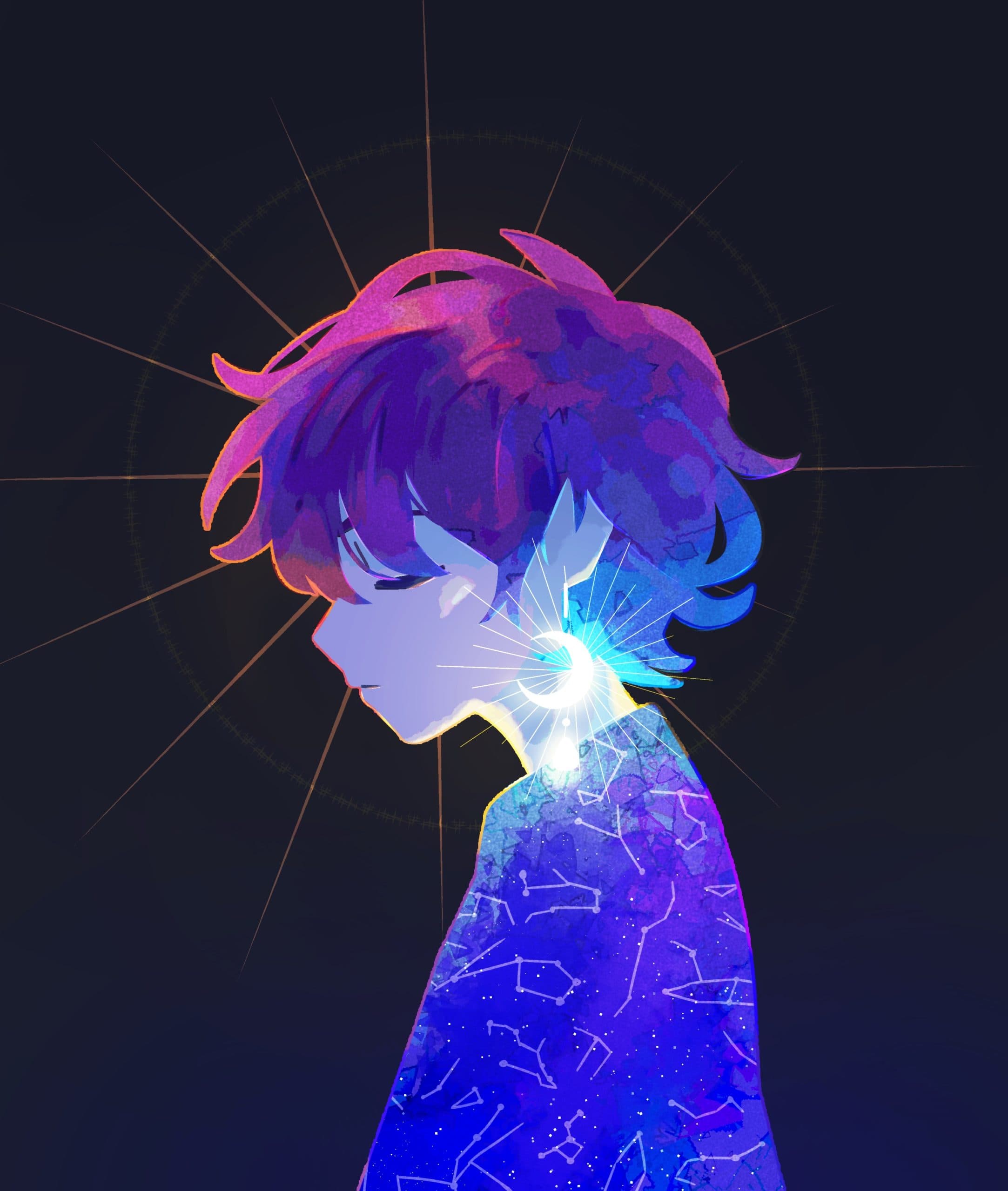 Jun Yi art titled Moon Drop