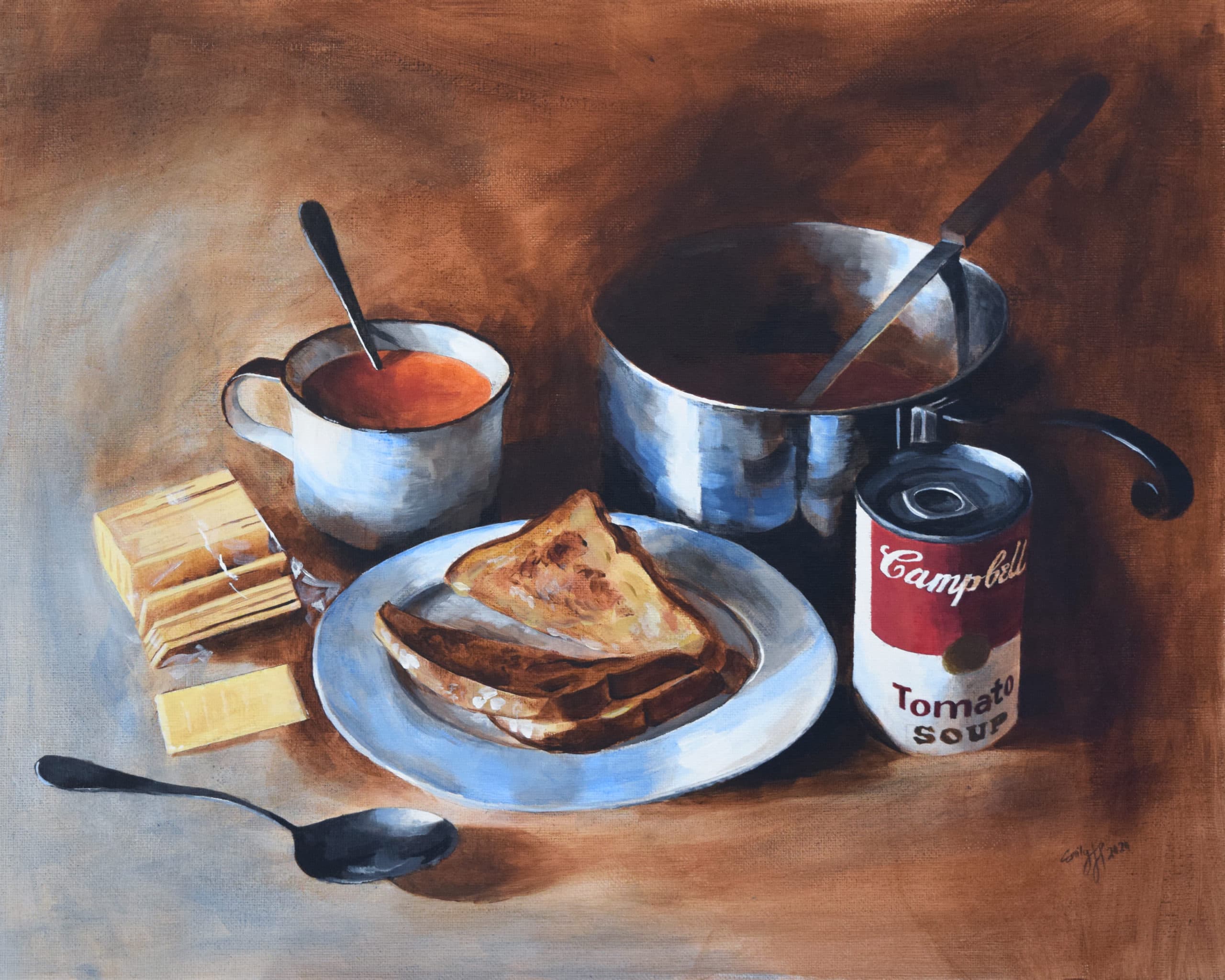 Emily Person art titled Still Life Rainy October Day