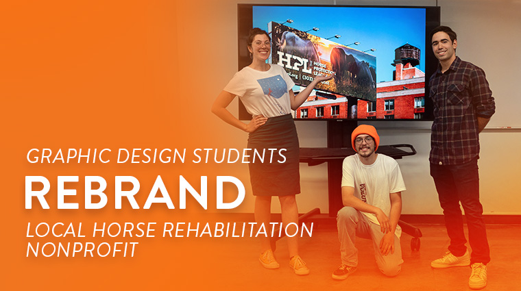 Graphic design students rebrand local horse rehabilitation nonprofit