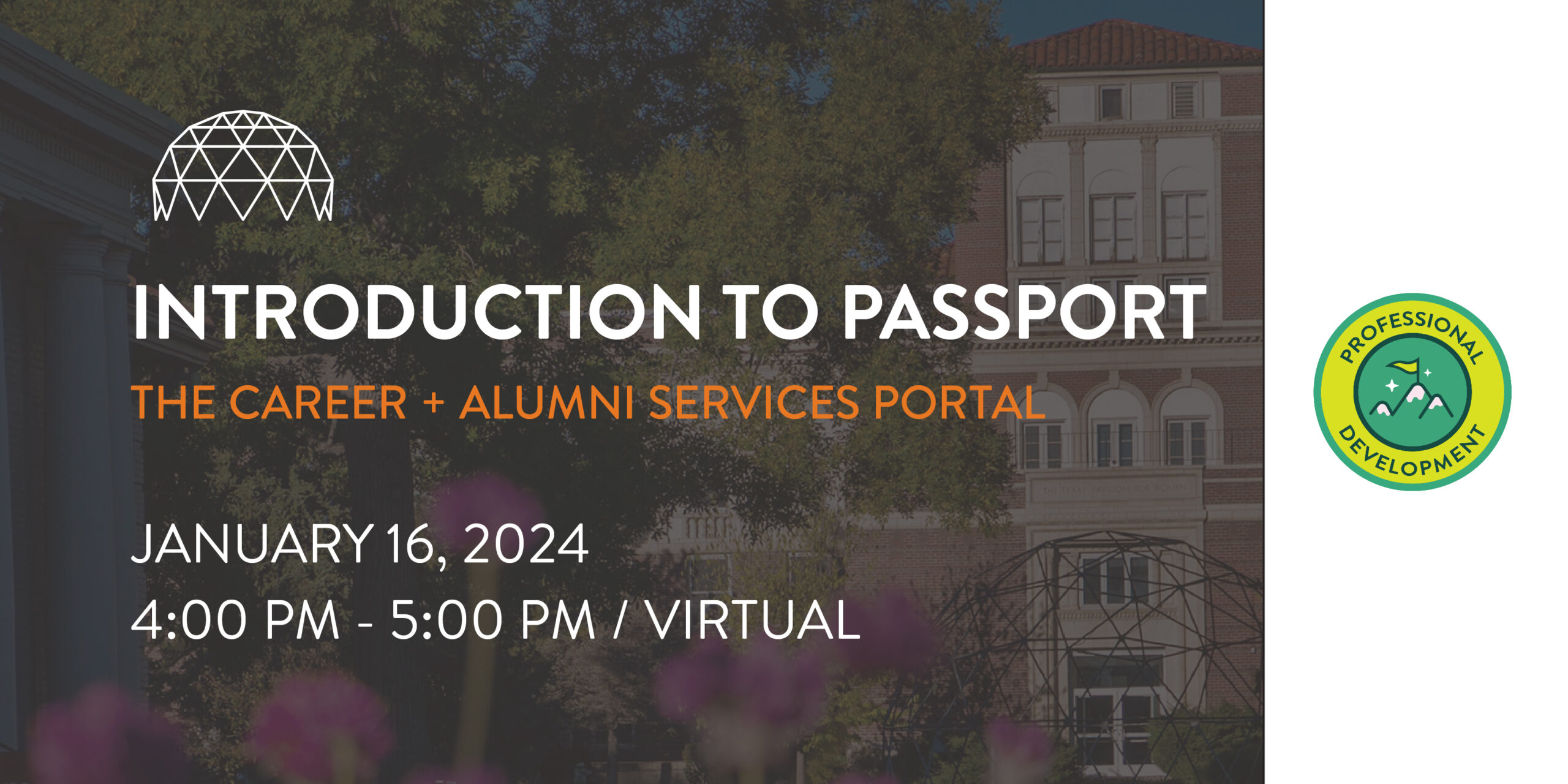 Introduction to PASSPORT-The Career + Alumni Services Portal
