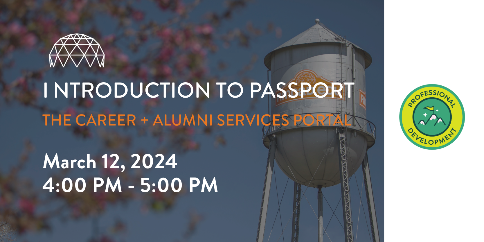 Introduction to PASSPORT-The Career + Alumni Services Portal 3/12/24