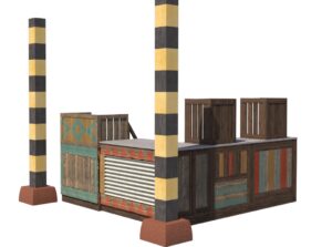 CAD drawing of check-out counter by Alyssa Sorensen for Disney.