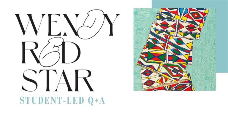 Student-led Q+A with Wendy Red Star