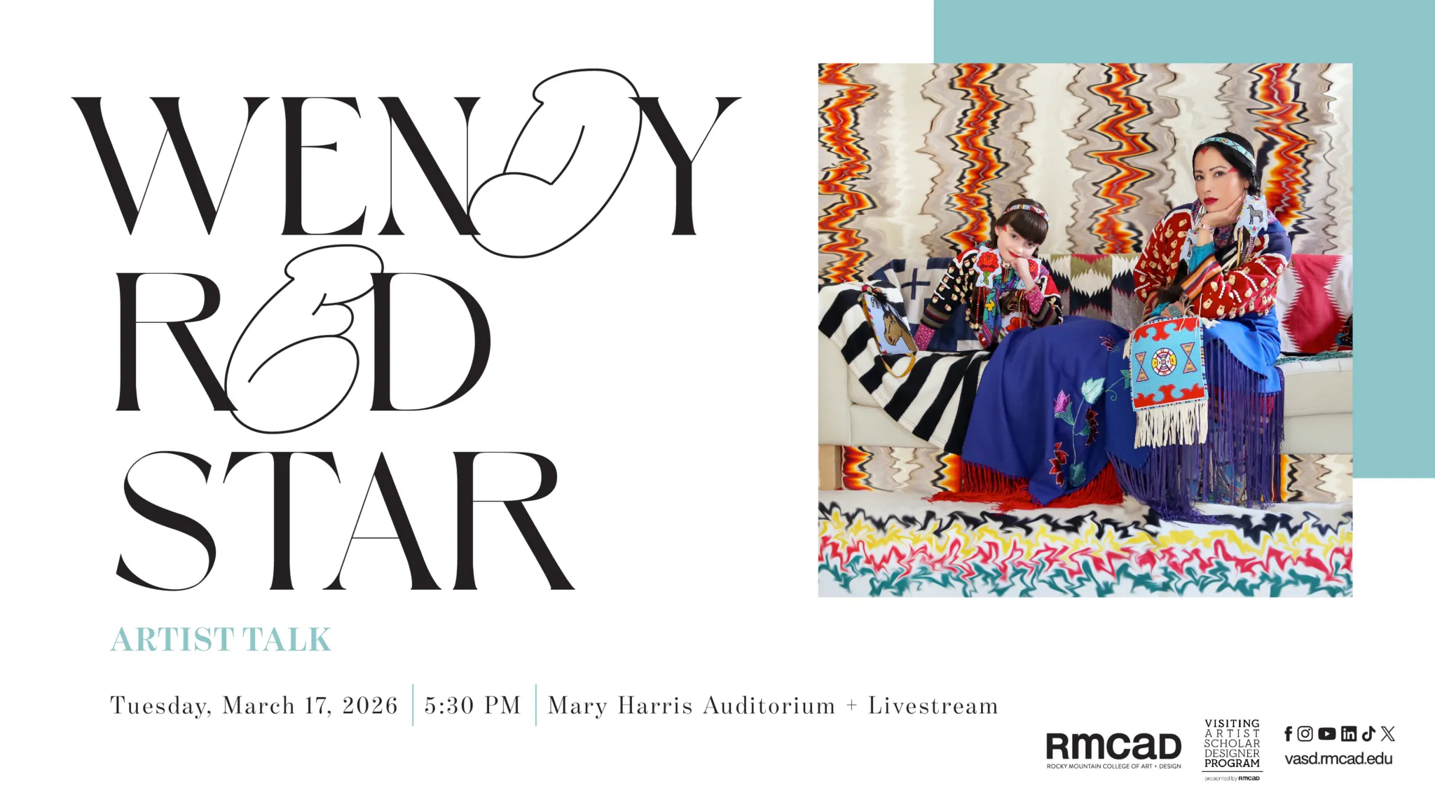 MacArthur Genius, Wendy Red Star, Speaks to RMCAD on the Recontextualizing History